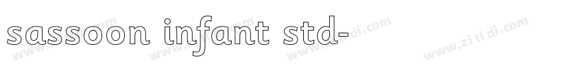 sassoon infant std字体转换 sassoon infant std字体转换